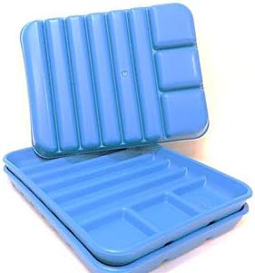 Medical, Dental, Medication, Syringe Tray (Set of 5) Blue