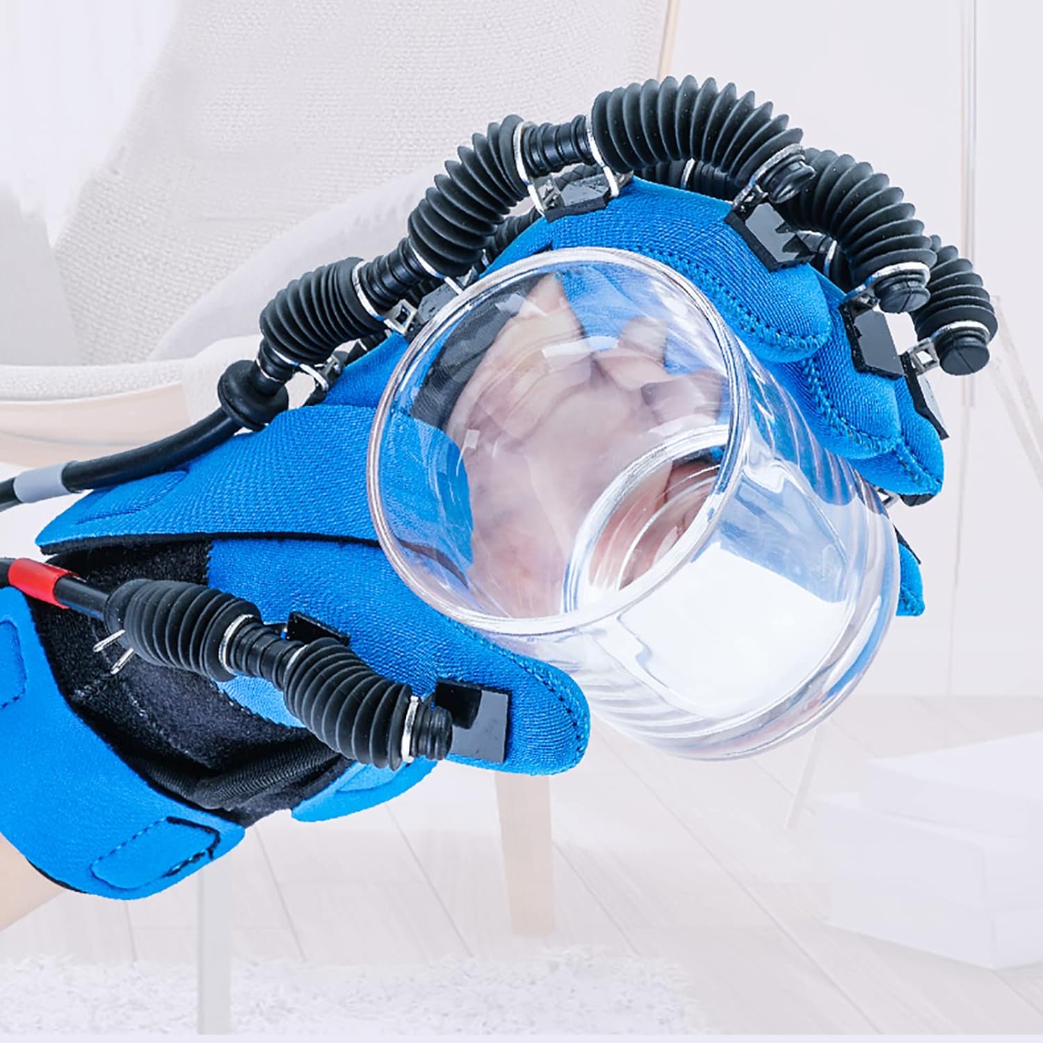 Electric Rehabilitation Robot Gloves Rehabilitation Auxiliary Training Gloves Finger Orthotics Functional Hand Finger Splint for Long-Term Relief