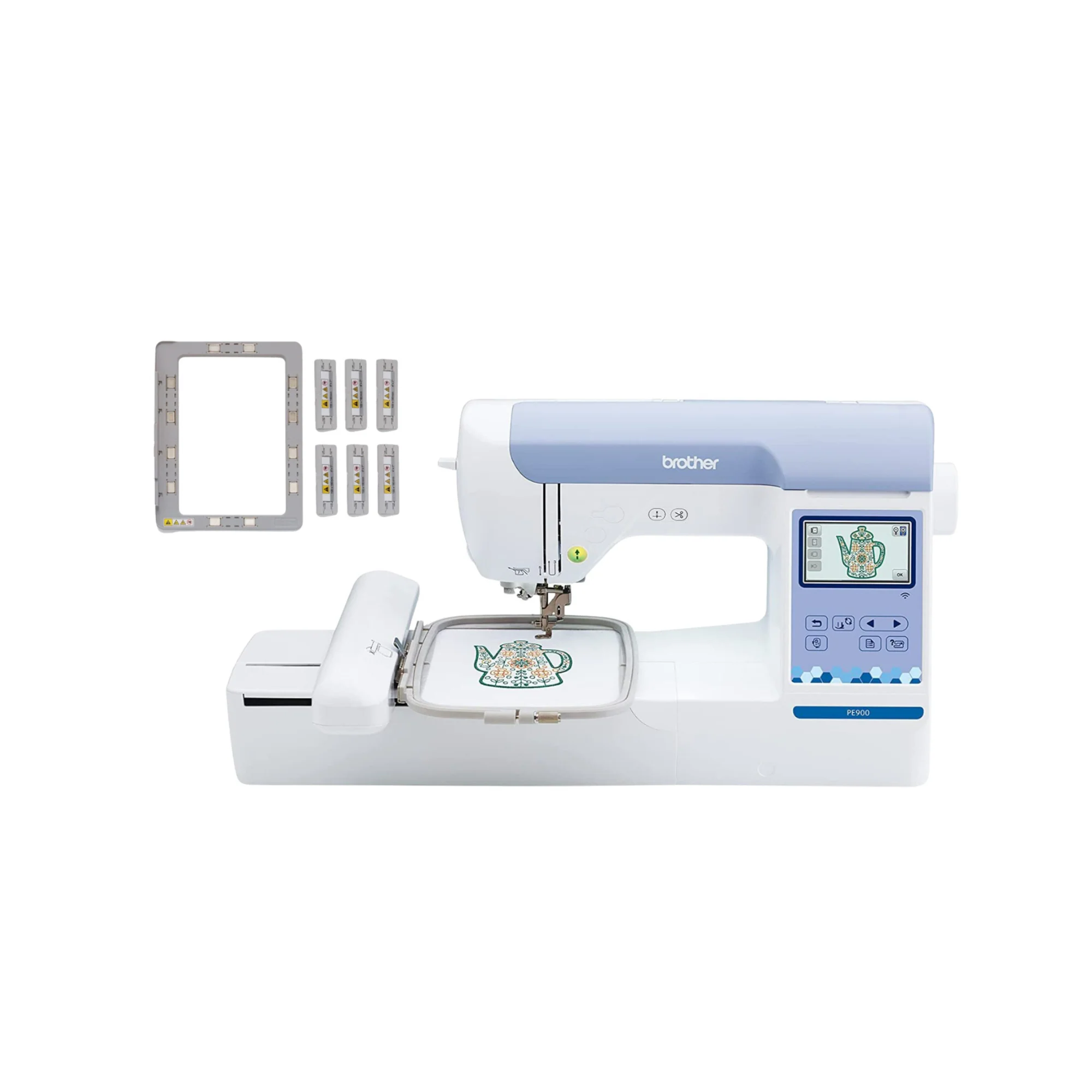Brother Elite PE900 Large Embroidery Machine Bundle with Magnetic Hoop