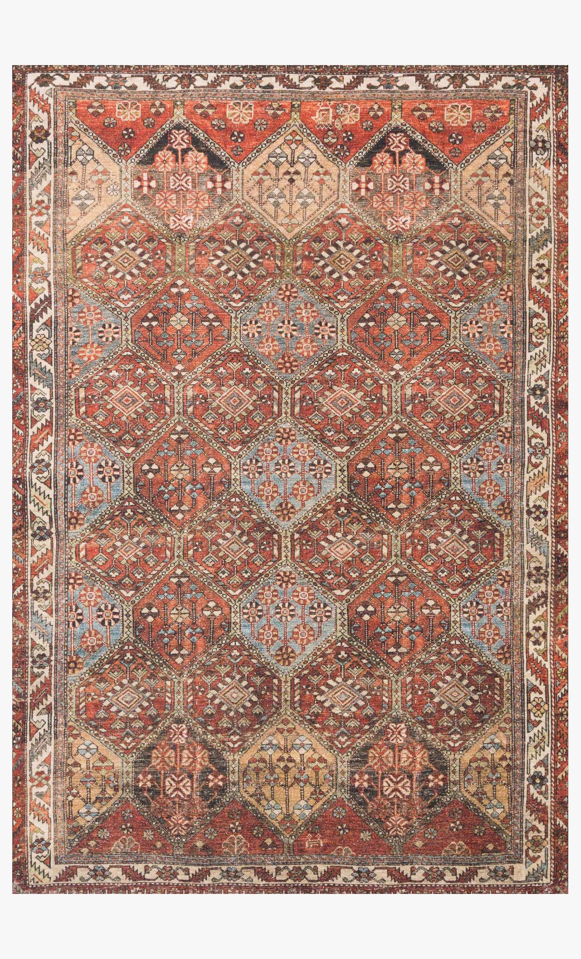 Loloi II Loren Collection - Traditional Power Loomed Rug in Spice (LQ-16)