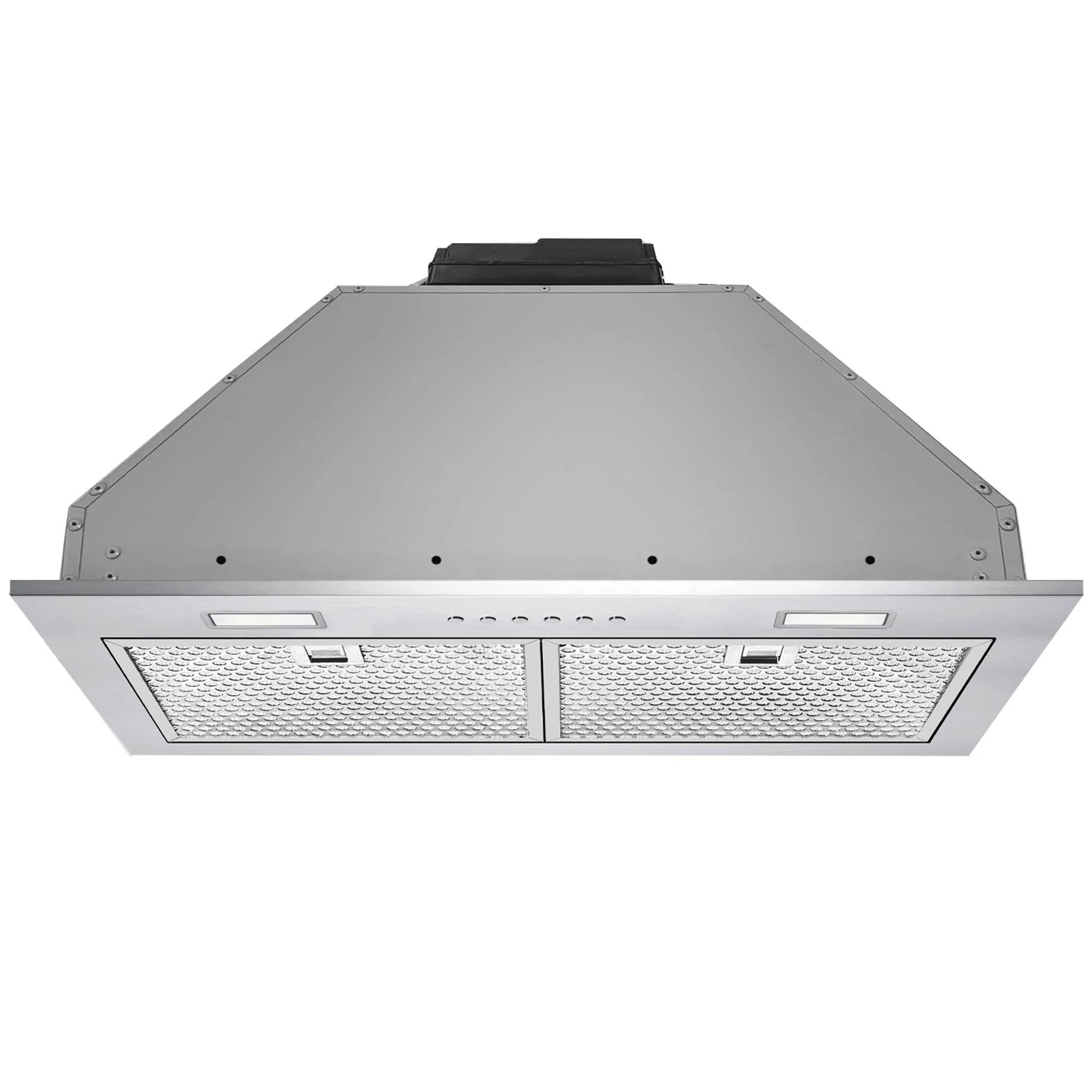 Victory 36-Inch 600 CFM Insert Range Hood with 4-Speed Push Button in Stainless Steel, Bright LED Lights, Auto-Shutoff Timer (Q1-36)