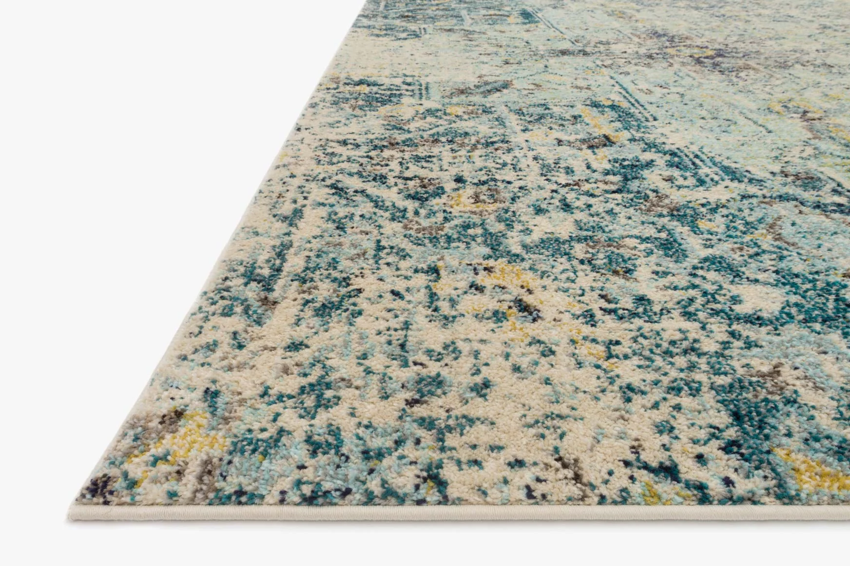 Loloi II Nadia Collection - Transitional Power Loomed Rug in Aqua & Navy (NN-07)