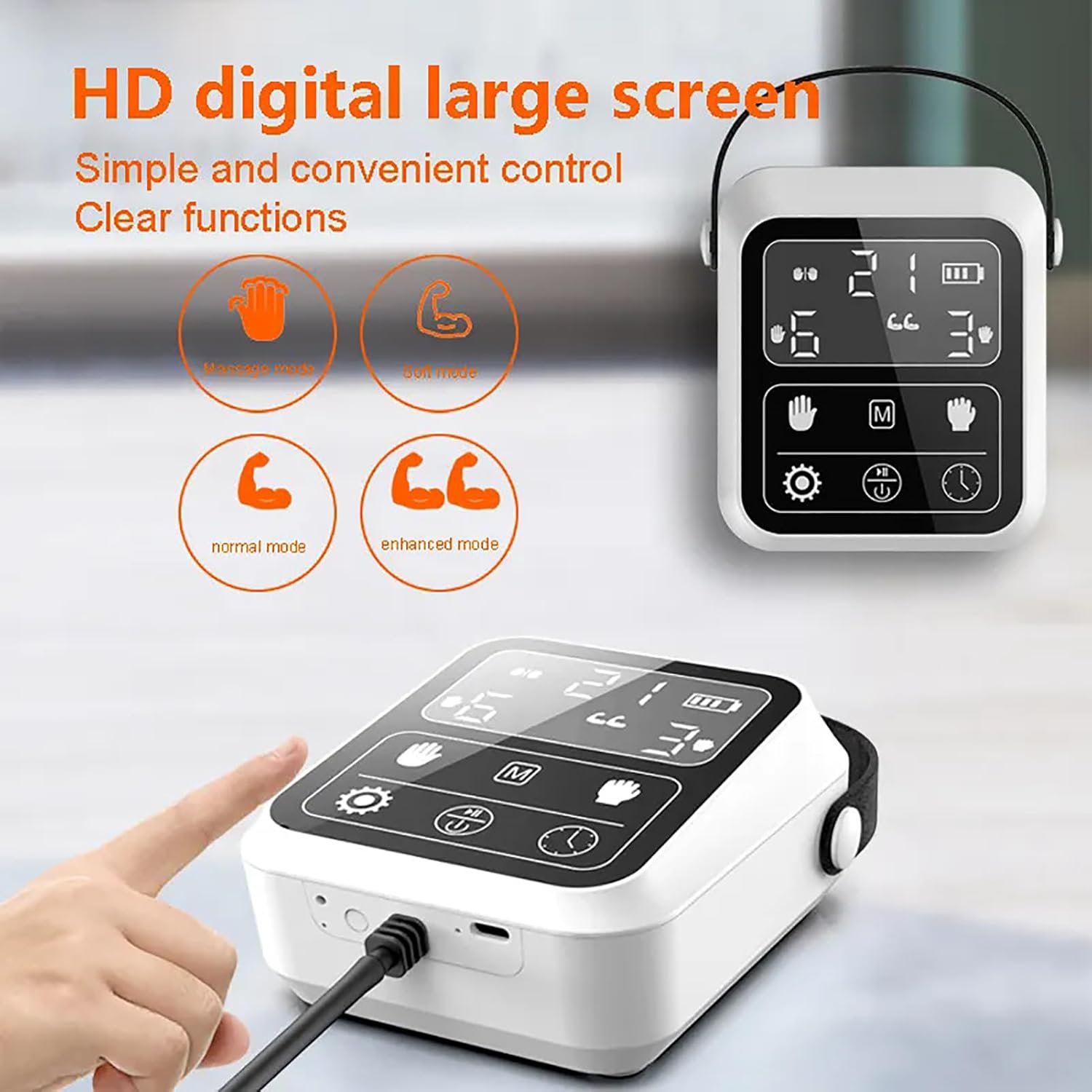 Rehabilitation Robot Gloves, Hand Stroke Recovery Equipment with 4 Workout Modes and 9-Level Strength Adjustment, Rechargeable Convenient Finger Trainer