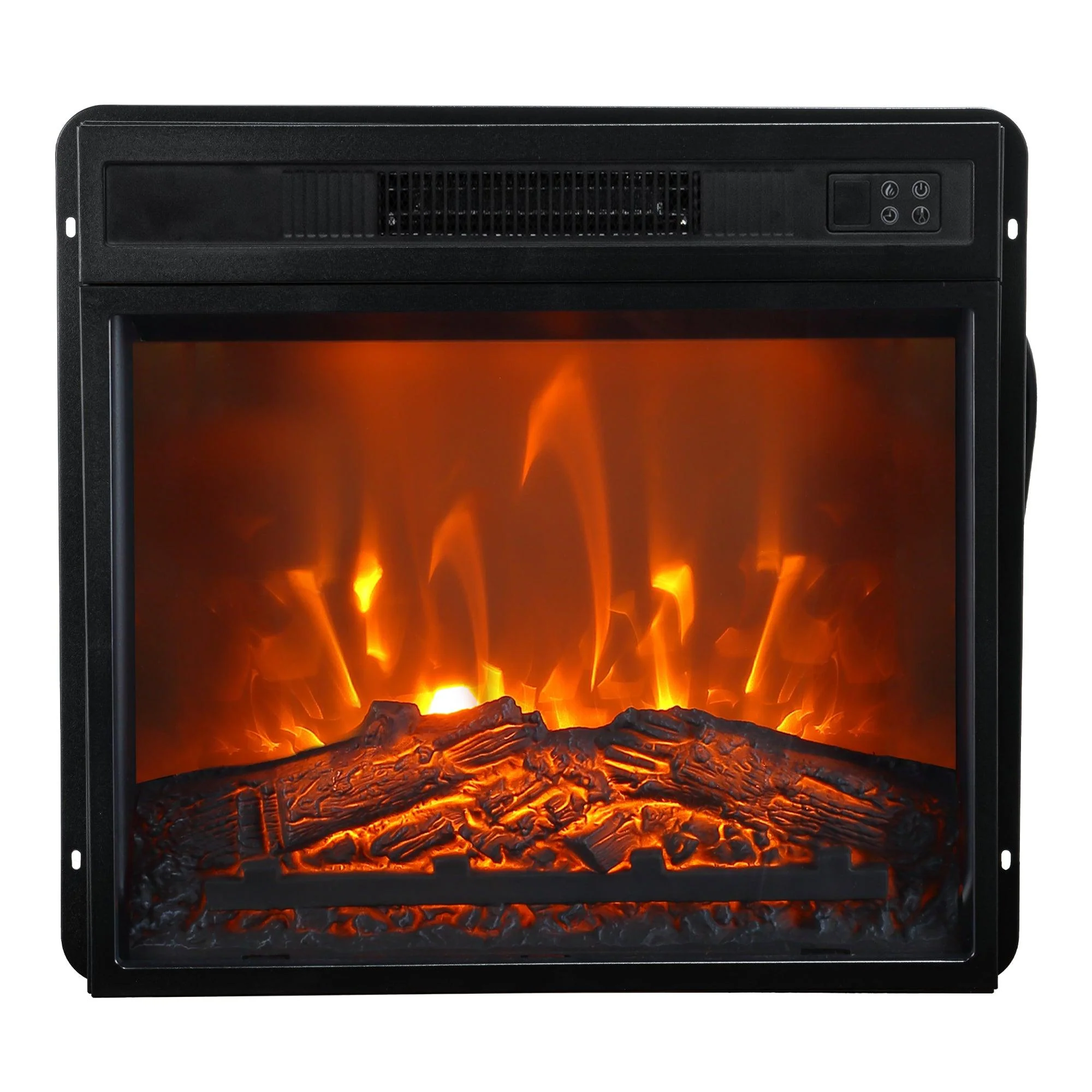 Parrot Uncle 24-Inch Insert Black Electric Fireplace with Remote Control (BBSF105-23G)
