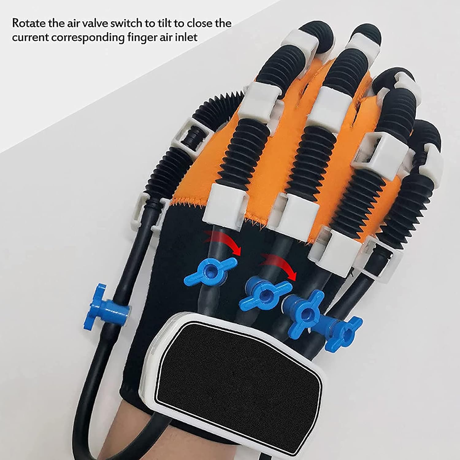 Rehabilitation Gloves Stroke Hand Splint Rehabilitation Robot Gloves Rehabilitation Training Equipment Troke Hemiplegia Finger Wrist Training Equipment,Left,M