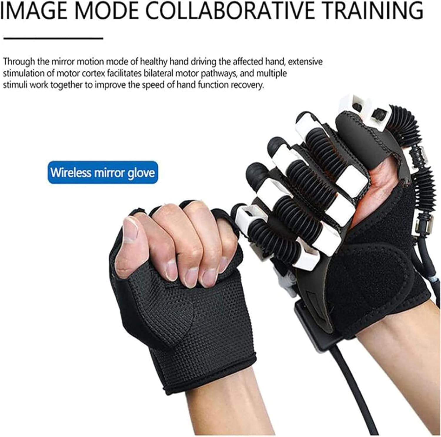 GaRcan Rehabilitation Robot Gloves,with Hand Dysfunction to Independently Carry Out Rehabilitation Training,Improve Blood Circulation,Increase Finger Joint Mobility,Small and Easy to Carry