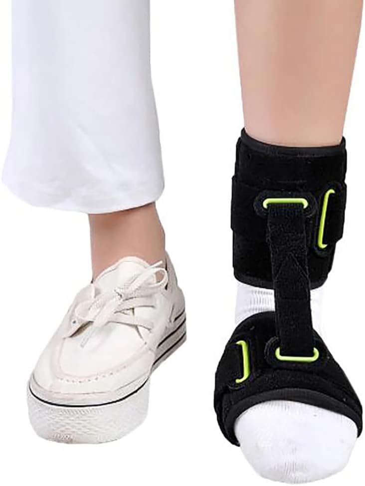 Open Foot Drop Orthosis Stabilizer Adjustable Ankle Brace Support Night Stretching Splint Shoe for Stroke Hemiplegia