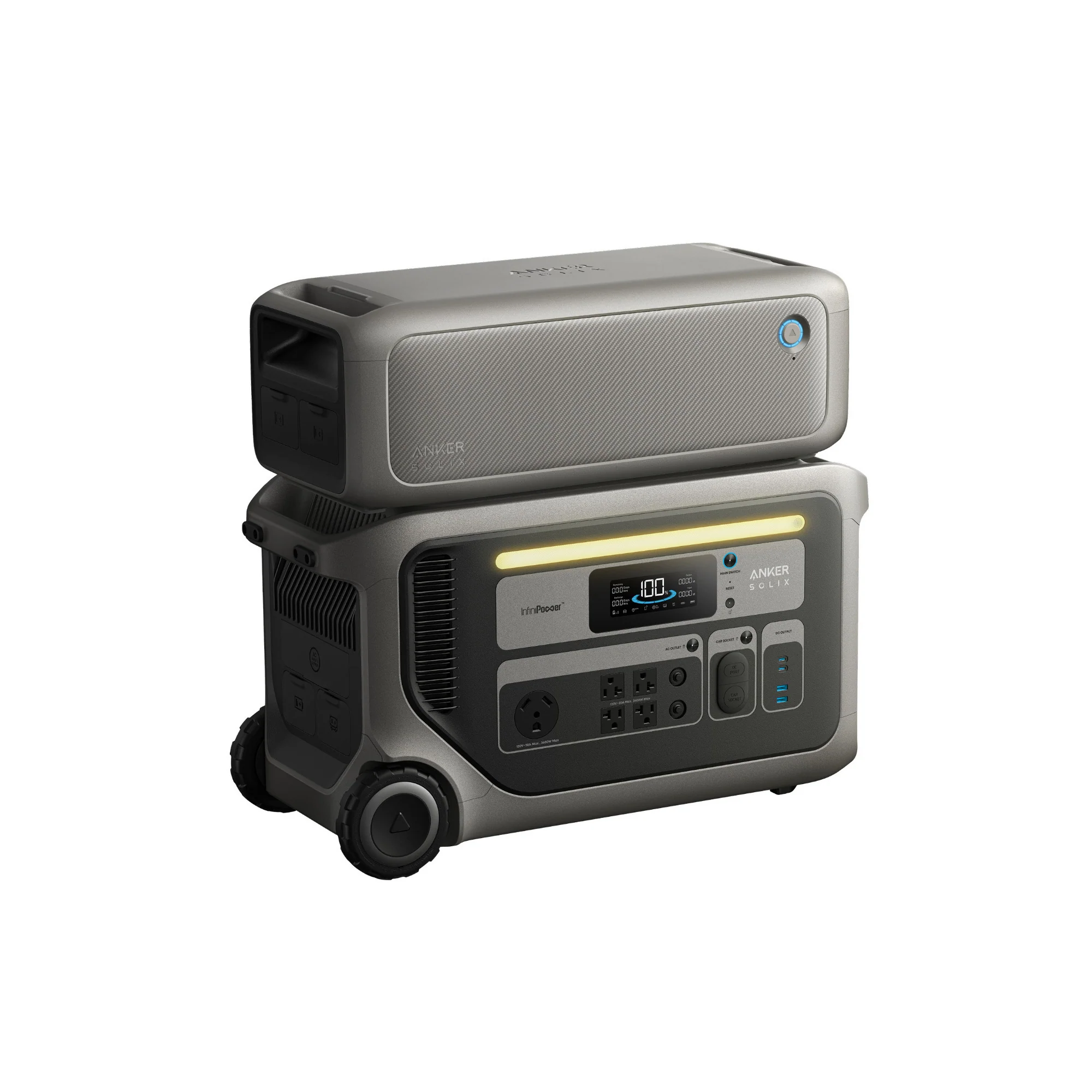 Anker SOLIX F3000 3072Wh Portable Power Station with Expansion Battery