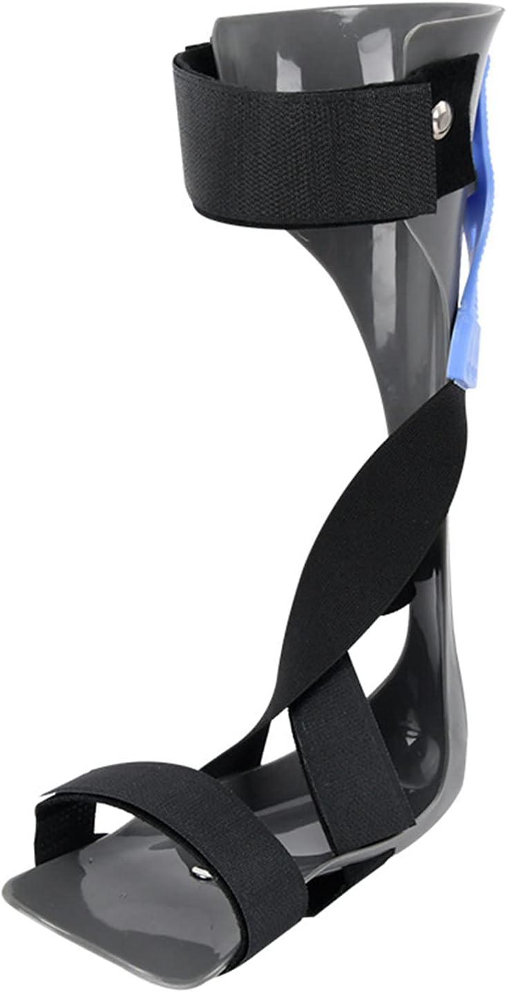 Foot Drop Orthosis Drop Foot Brace Orthosis Support for ​drop Foot Nerve Injury Relieve Pressure Keeping Foot Straight Right Angle Low-profile Heel-less Design for Optimum Comfort,Left,Extralarge