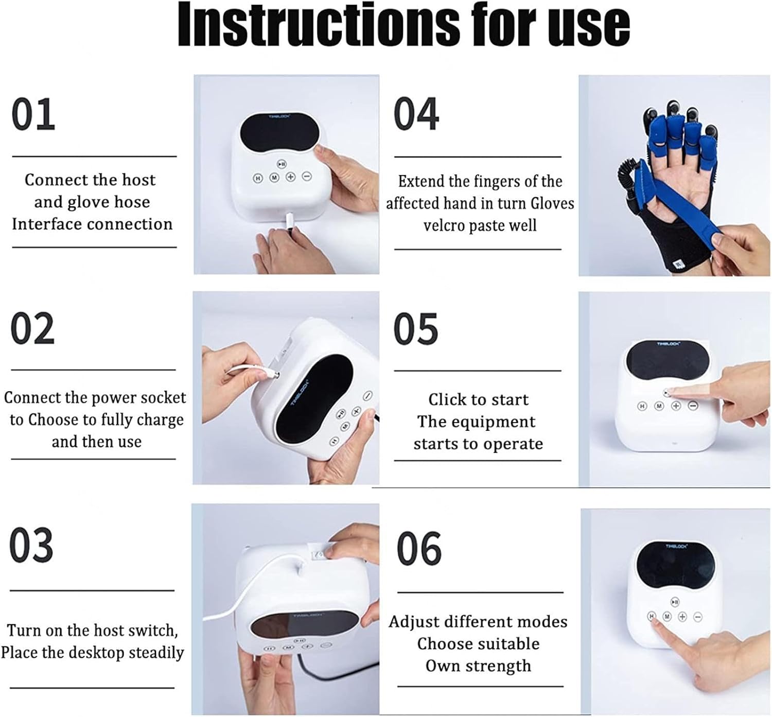 Stroke Hand Splint Assistive Gloves Hemiplegia Finger Rehabilitation Trainer Robot Gloves for Stroke Hemiplegia Hand Function Recovery Relief Finger Cramps,Left-XL