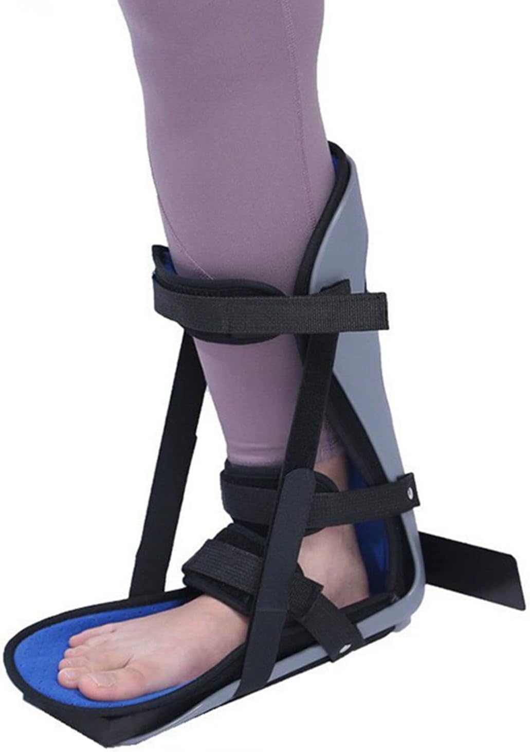 Ankle Stabilizer Brace, Adjustable Leg Support Brace, Sleeping Orthopedic Immobilizer for Ankle Or Foot Sprained Injuries Fracture Boot,M-Medium