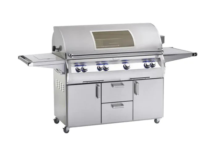 Fire Magic Echelon Diamond E1060s 48-Inch A Series Freestanding Gas Grill With Rotisserie, Single Side Burner, Analog Thermometer & Magic View Window, Propane (E1060S-8EAP-62-W)
