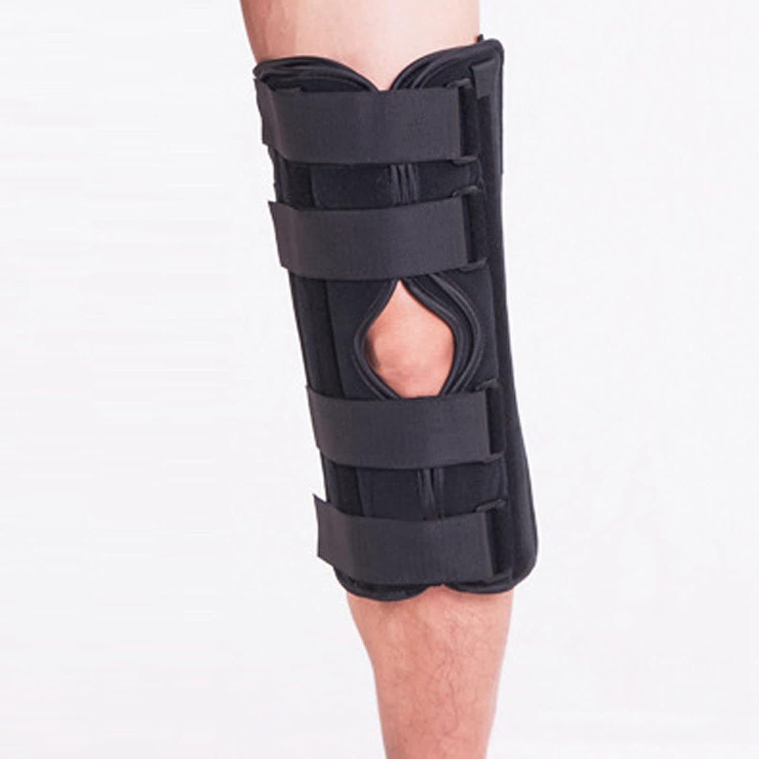 Knee Braces, 3 Panel Adjustable Knee Leg Splint Pain Reduce Speed Recovery Knee Leg Immobilizer for Sprains Dislocations Injuries (XXL)