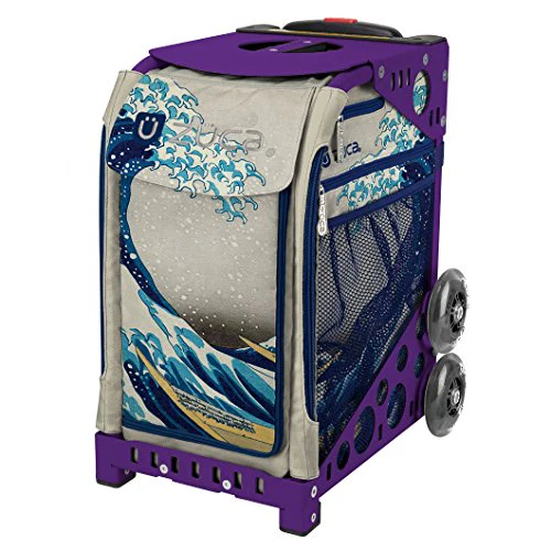 Zuca Great Wave Sport Insert Bag & Purple Frame with Flashing Wheels
