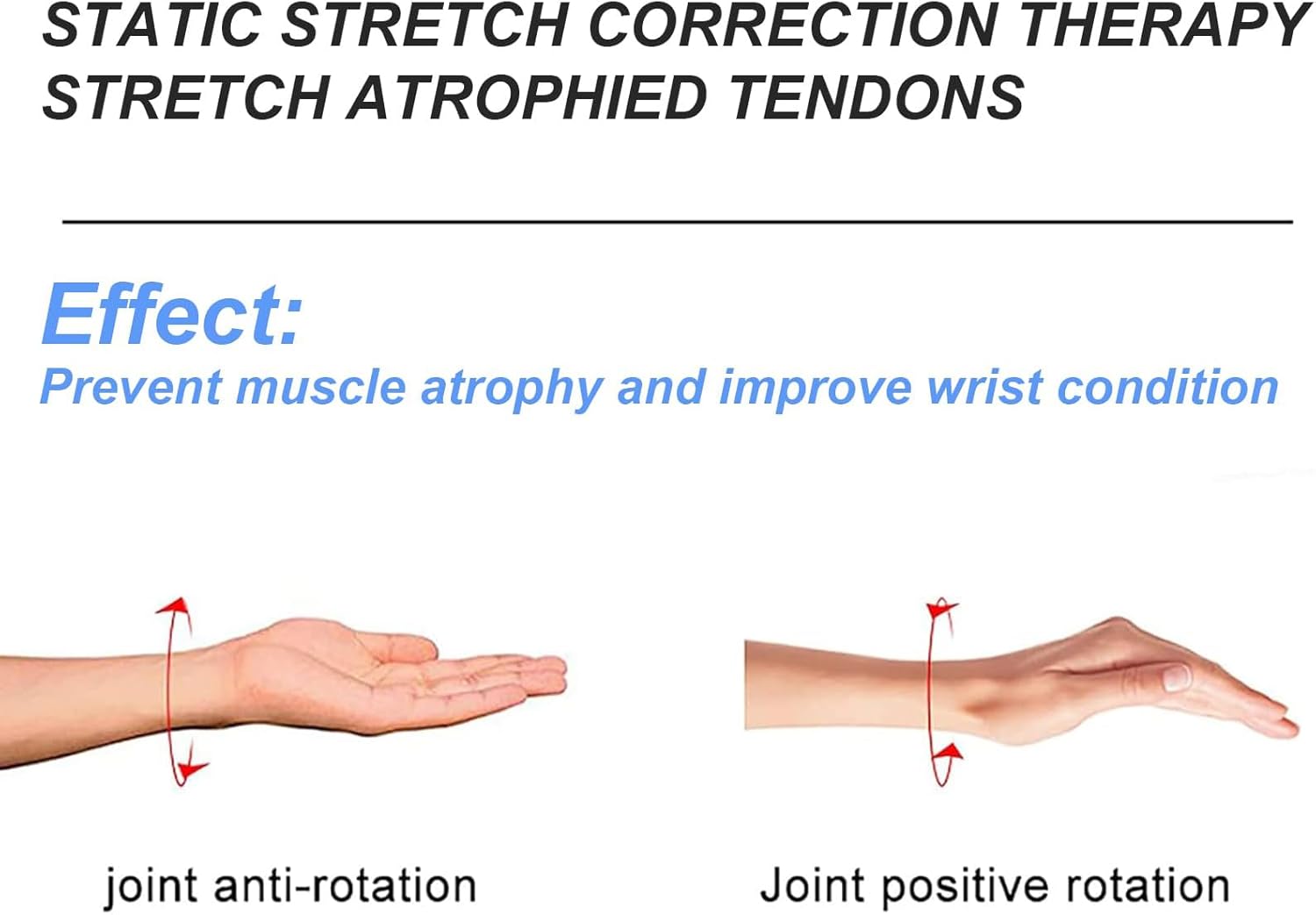 Elbow and Wrist Joint Rehabilitation Trainer, Static Stretching Therapy, Manual Elbow Rehabilitation Device for Stroke, Relieve Wrist Muscle Stiffness