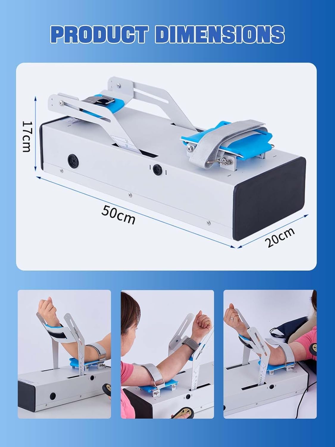 Arm Rehabilitation Training Device with Remote Control, -5-140° Flexion & Extension for Post-Op Recovery & Fracture Rehabilitation, Electric Elbow Joint Exerciser