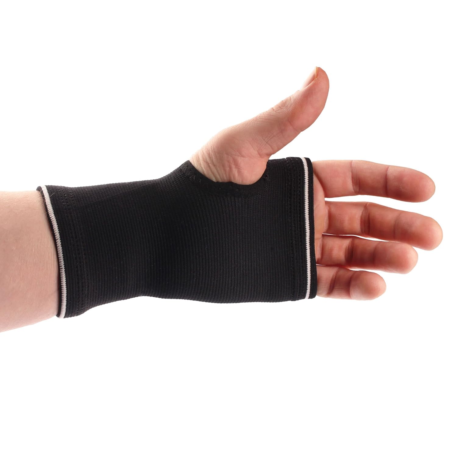 Copper Compression Wrist Sleeve - Black/Grey - Small/Medium - 10 Pair