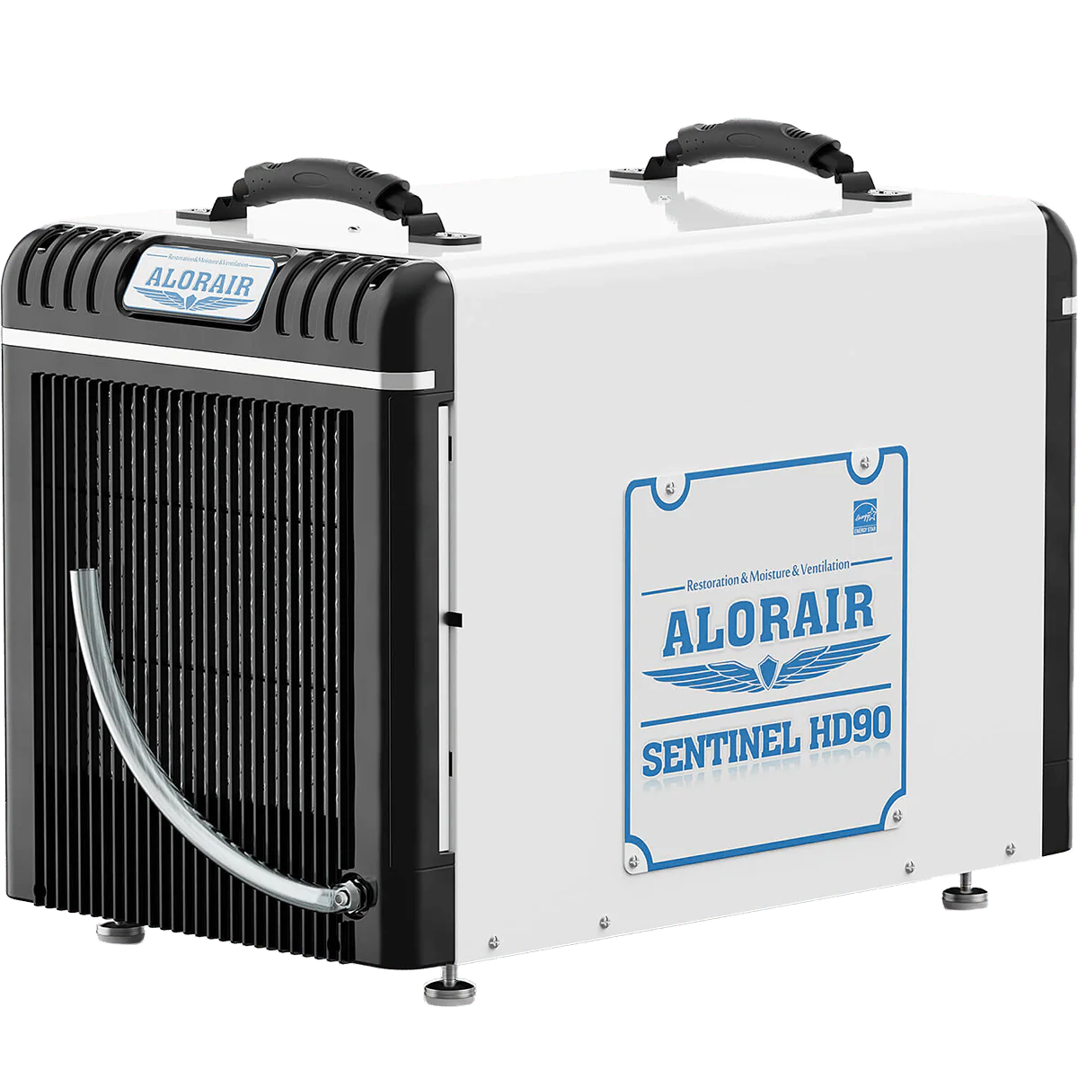 AlorAir Sentinel Energy Star 90 Pint at AHAM Dehumidifier With Drain Hose for Crawl Spaces, Basements, or Water Damage Up to 2,600 Sq. Ft.