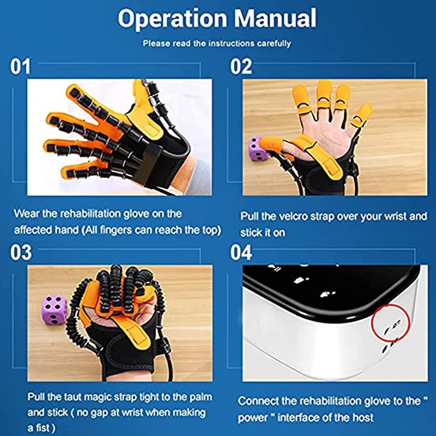 Hand Rehabilitation Robot Gloves Hand Splint Manual Training Rehabilitation Robot Gloves, Finger Orthotics Functional Hand Splint For Long Term Relief, Rehabilitation Robotics Rehab Device ( Color : L