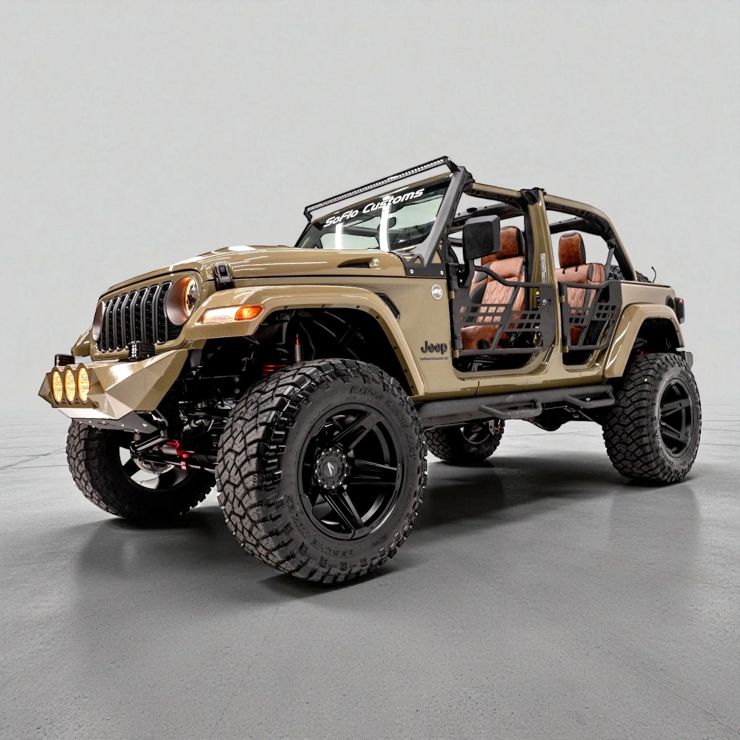 Jeep Wrangler 2018-2026 Stationary Steel Side Steps