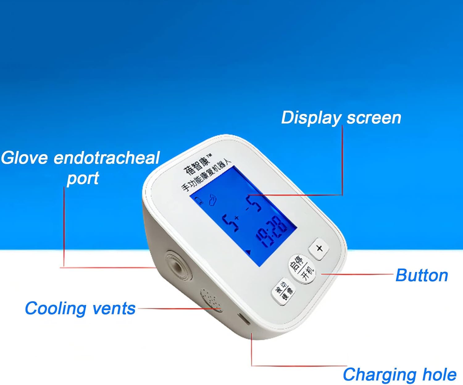 Stroke Hemiplegia Patients Rehabilitation Robot Gloves, Finger & Hand Recovery Trainer Equipment, for Patients with Stiff and Spastic Hands,L-Left Hand