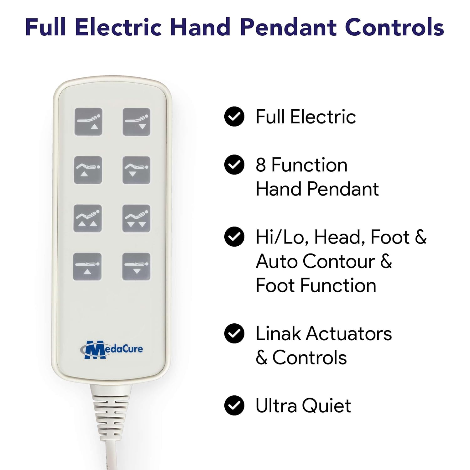 Ultra Low Adjustable Hospital Bed with 42