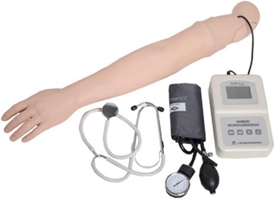 Blood Pressure Training Arm Simulator Model with LCD Displaying and Korotkoff Gap Sound for Nursing Skills Manikins Blood Pressure Arm Model Simulator