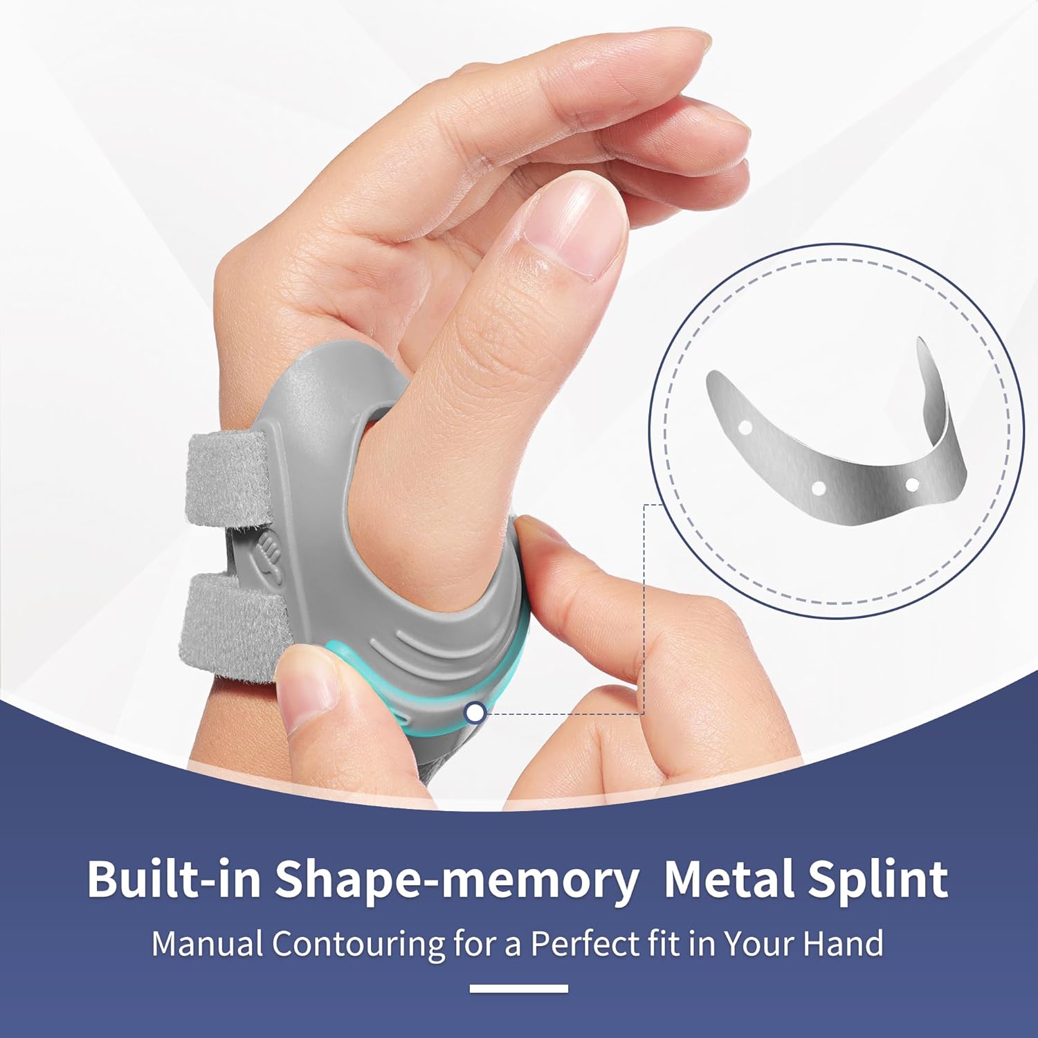 AKSO MEDICOS Thumb Brace Gery Bundle With AFO Foot Drop Brace, Black