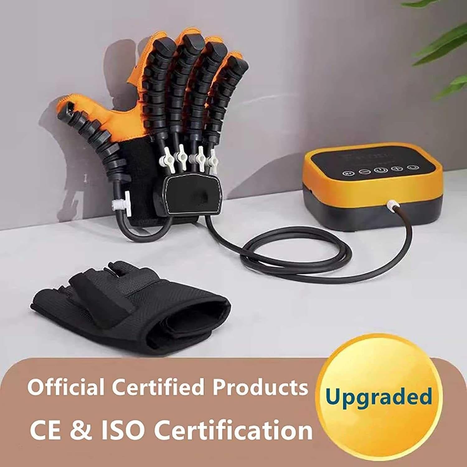 Rehabilitation Robot Gloves Hand Dysfunction Patient Training Device with Hand Dysfunction Independently Rehabilitation Training,Right-L