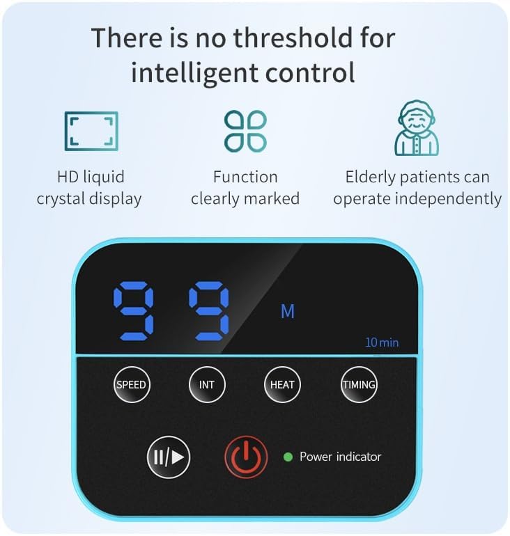 Rehabilitation Robot Gloves, Electric Finger Hand Training Glove Device, Hand Stroke Hemiplegia Recovery Equipment, Rehab Exerciser Robotic Glove, Adjustable Strength and Temperature ( Size : RIGHT L