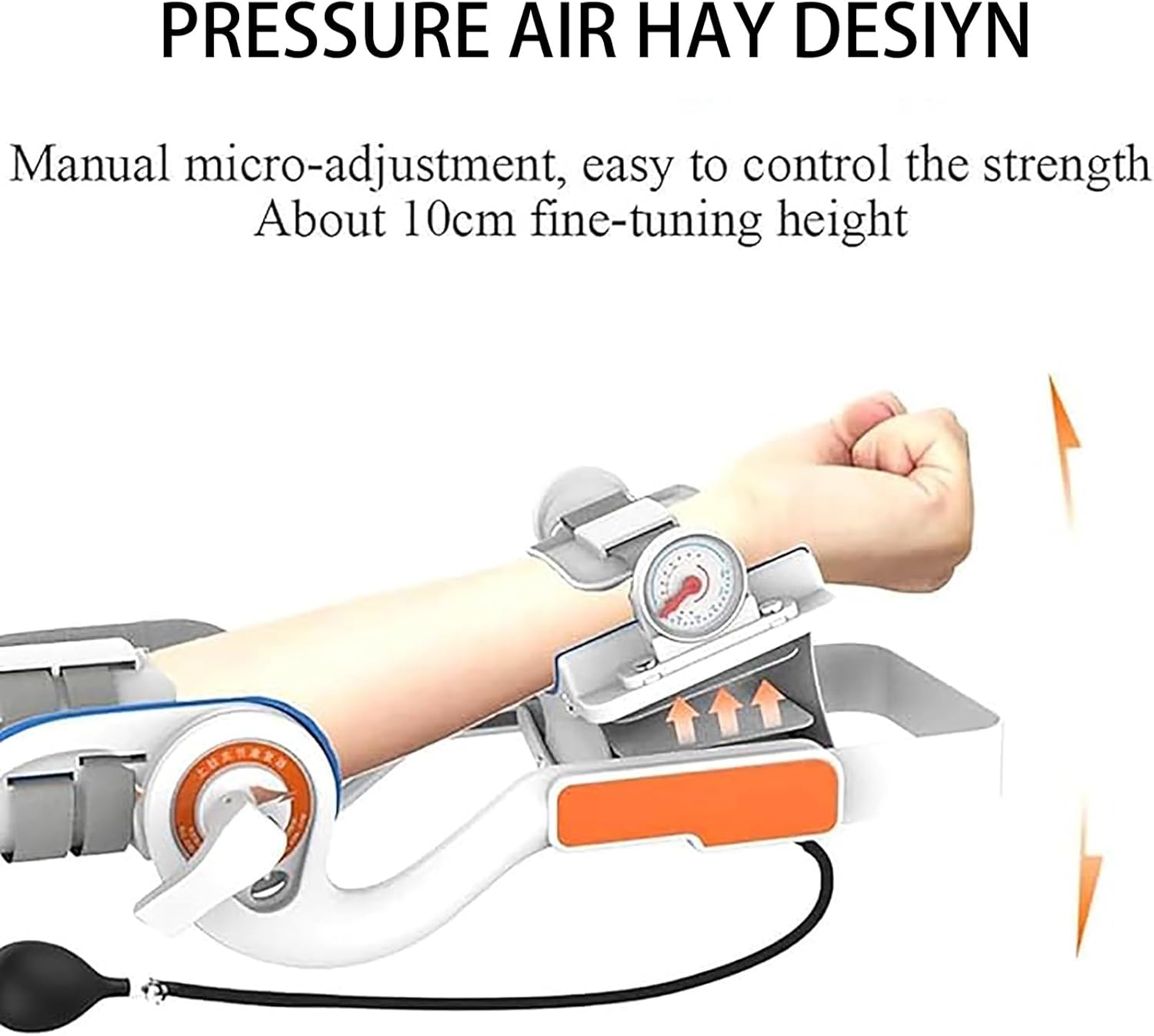 Brace Elbow Joint Rehabilitation Device, Elbow Stretching Trainer with Air Bag Pressurization and Angle Dial, Adjustable -15° to 150° Angle, for Stroke Hemiplegia Patients