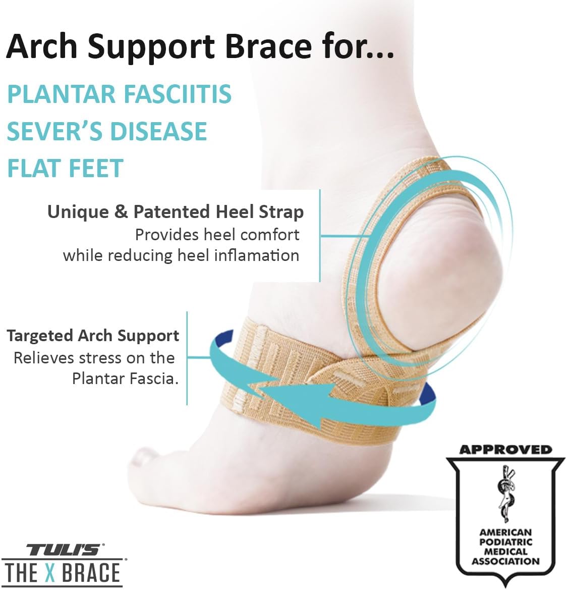 ProStretch Plus Calf Stretcher & Tuli's X Brace Bundle - Plantar Fasciitis & Foot/Heel Pain Relief