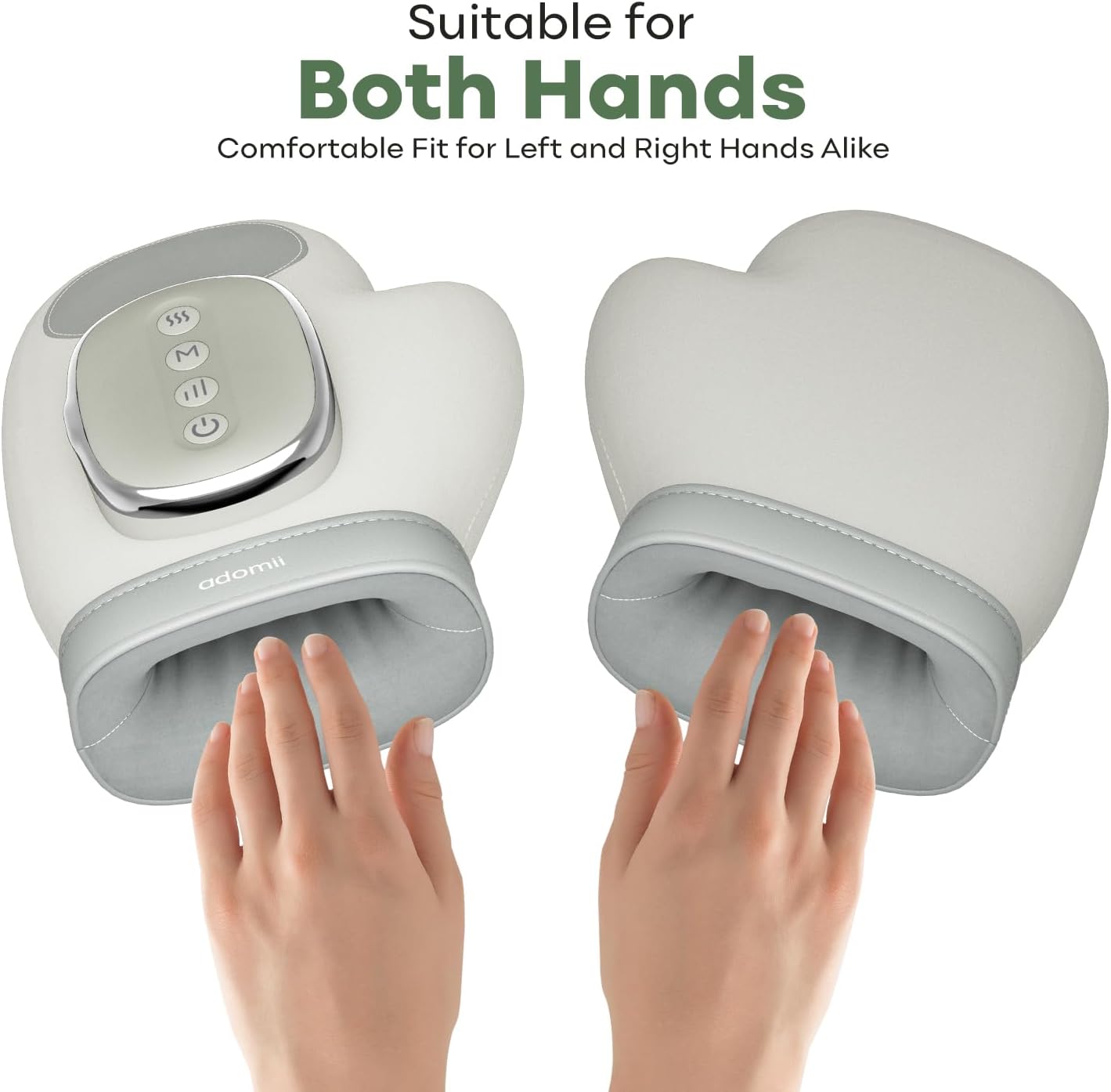 Hand Massager with Heat & Compression - Relieves Hand Fatigue & Soreness - Wrists & Fingers Massager for Stress & Pain Relief - Cordless Hand Massager for Arthritis & Carpal Tunnel - Ideal Gift
