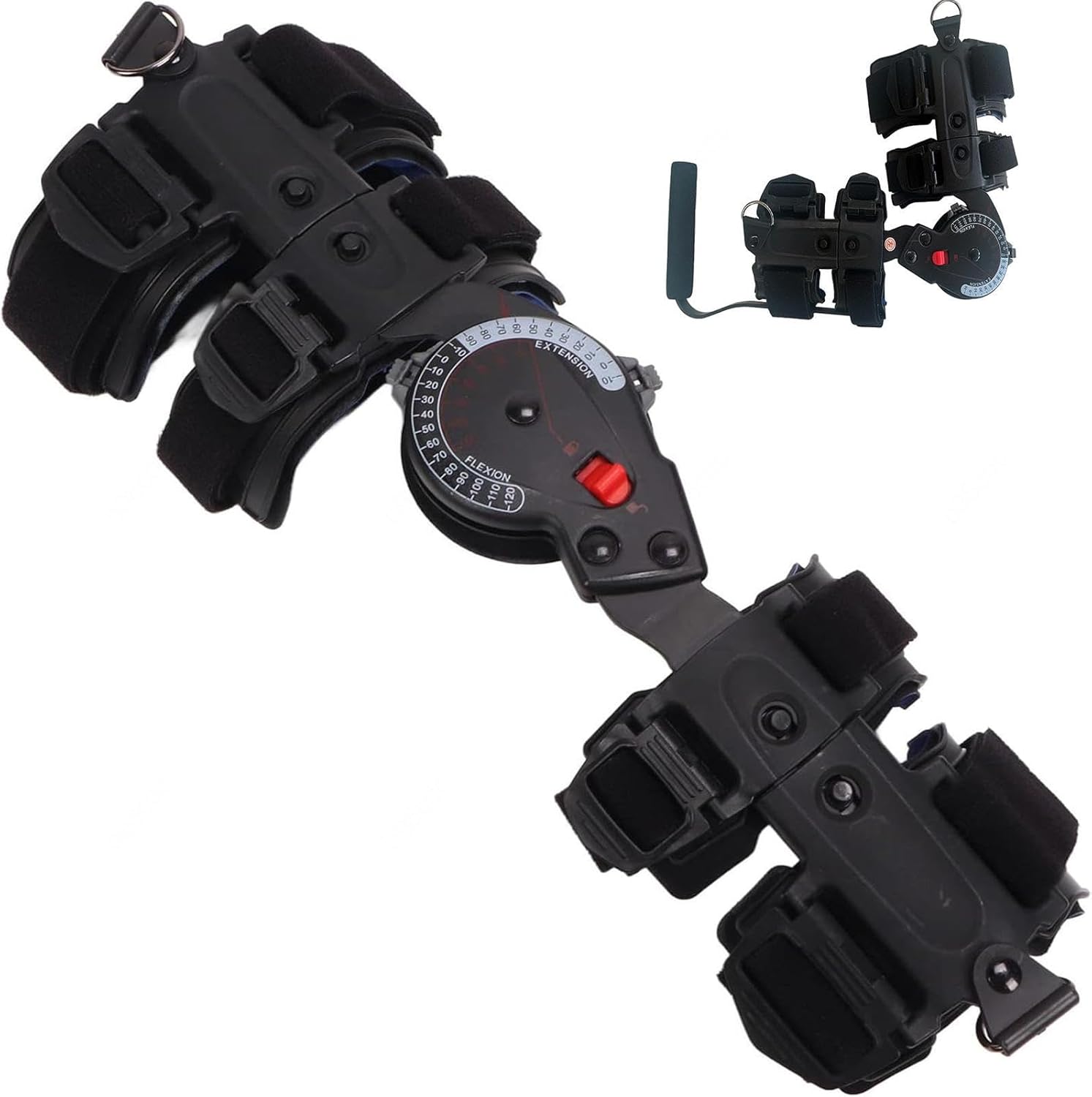 Adjustable Telescoping Hinged Elbow Brace,ROM Post Op Elbow Brace Stabilizer Splint for Injury Recovery Arm Support,After Surgery Orthosis Protector,Left