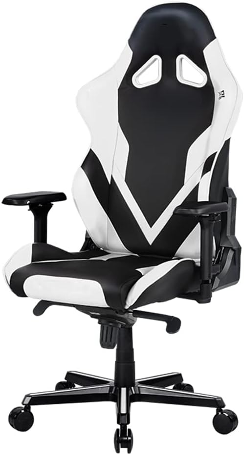 Office Gaming Chair Pu Leather Ergonomic,High Back Pu Leather Ergonomic Pu Leather Executive Computer Chair Lumbar Support Adjustable Padded Armrest Comfortable Anniversa,White