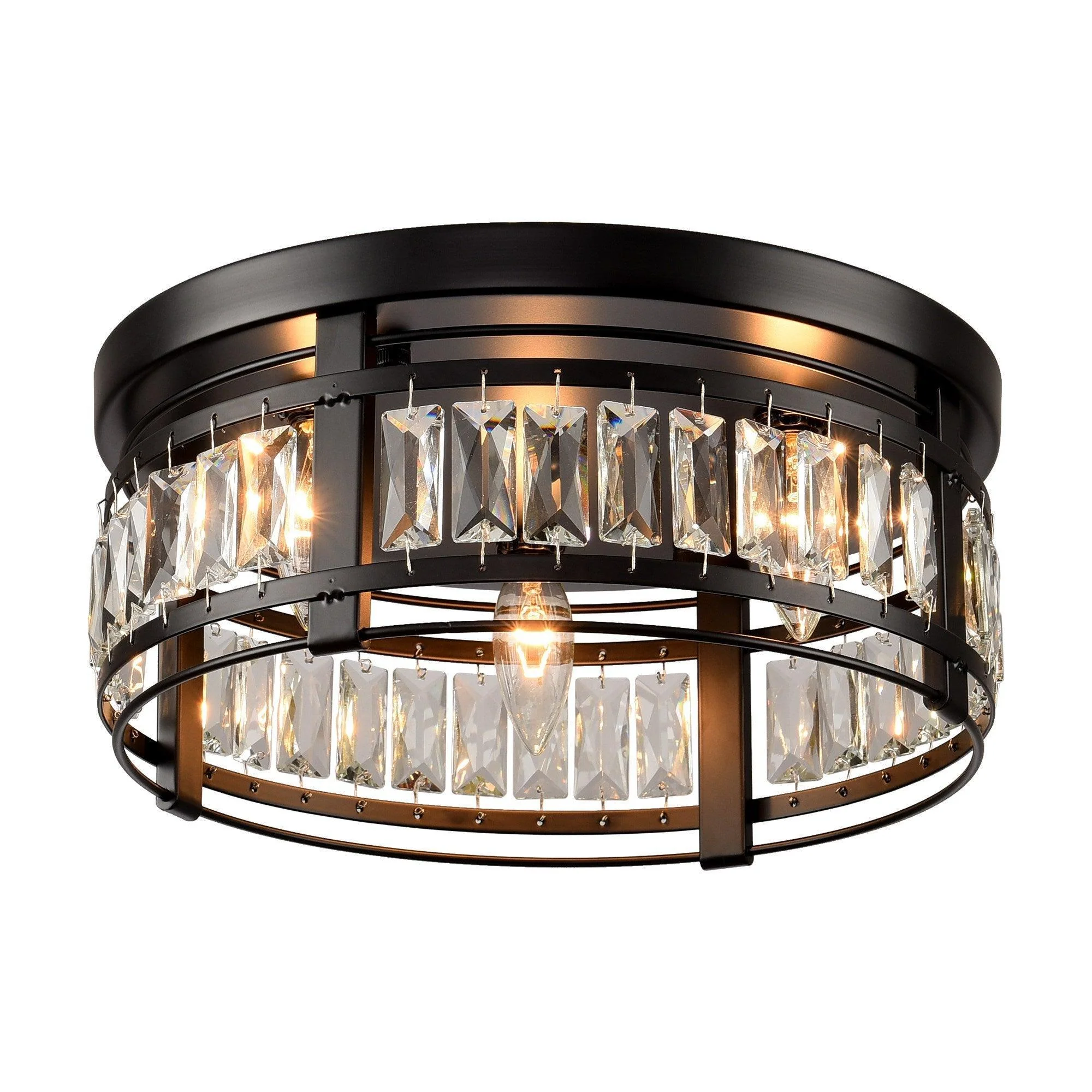 Parrot Uncle 3-Light Modern Crystal Flush Mount Ceiling Light (C2270110V)