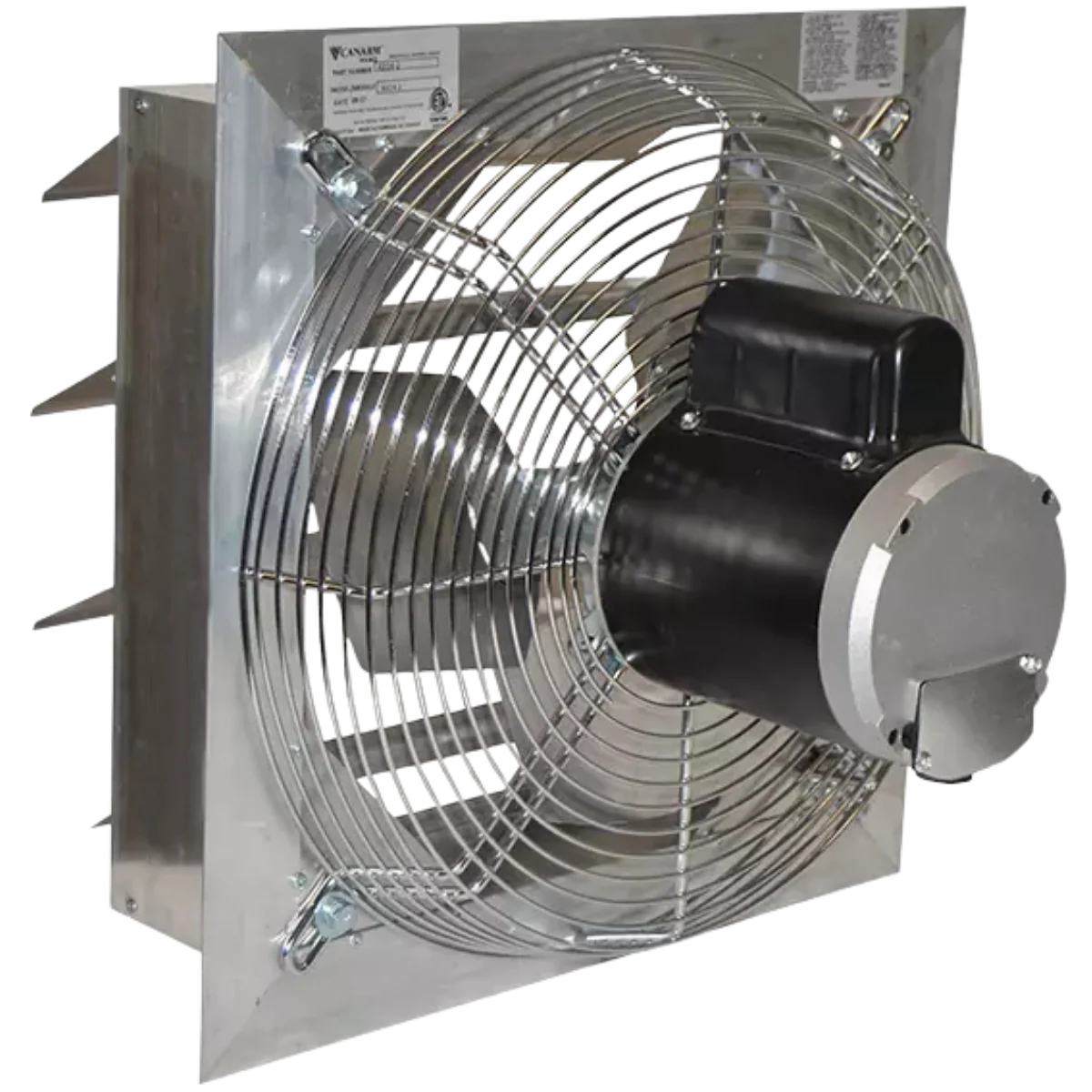 Canarm 24-in. AX Series Direct Drive Shutter Mounted Aluminum Exhaust Fan