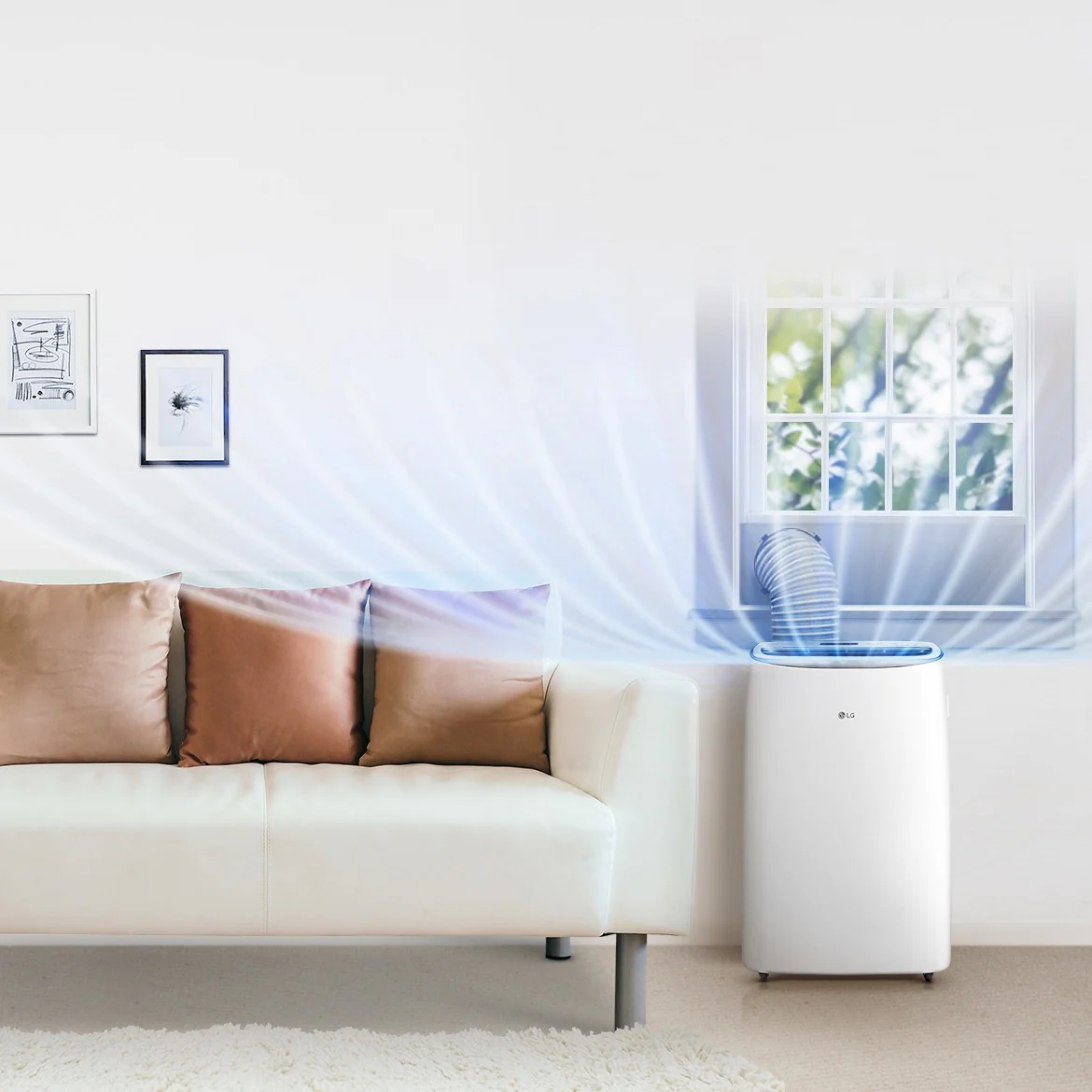 LG 14,000 BTU Dual Inverter Wi-Fi Enabled Portable Air Conditioner