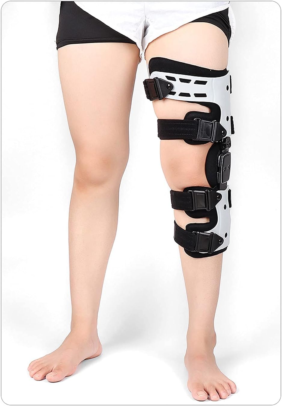 Adjustable Knee Brace Orthosis, Patella Brace Support Stabilizer Pad Orthosis Splint Wrap Orthopedic Guard Protector for Leg Or Knee Injury