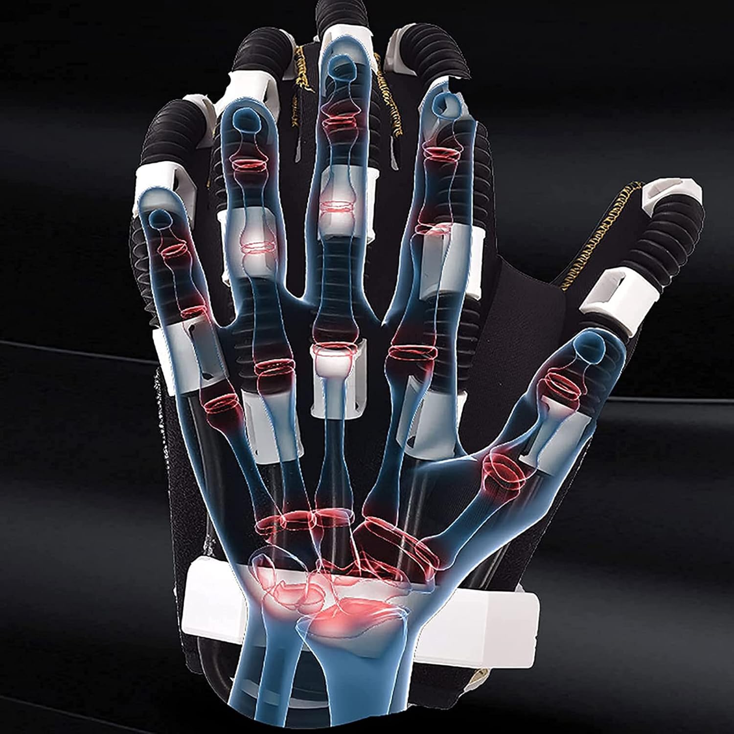 Electric Rehabilitation Robot Gloves Rehabilitation Auxiliary Training Gloves Finger Orthotics Functional Hand Splint for Long-Term Relief
