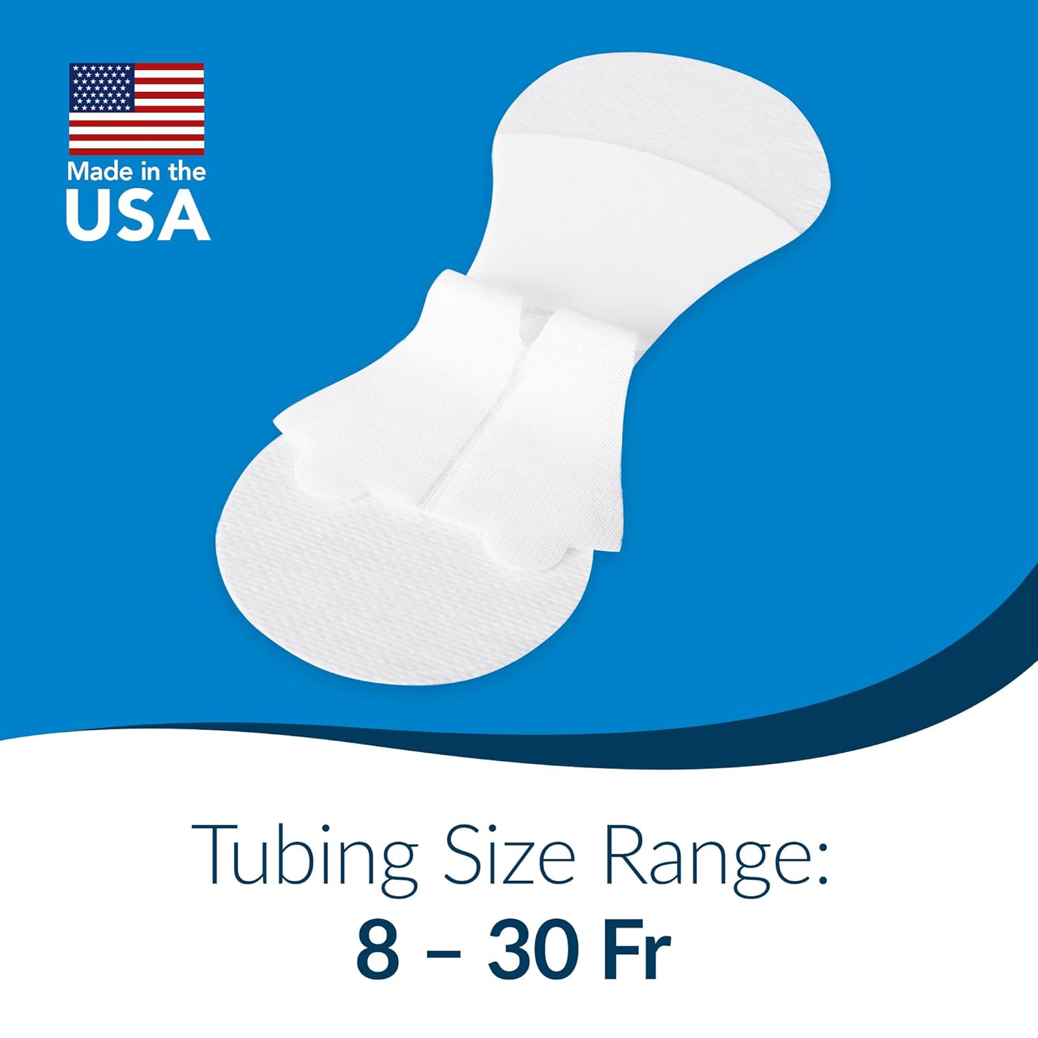 TIDI 3400LFC Grip-Lok Foley Catheter Securement Device ― Large ― Pack of 100 ― White ― Flexible Material ― Low-Profile Design for Comfort― Home Healthcare ― FSA Eligible Medical Supplies