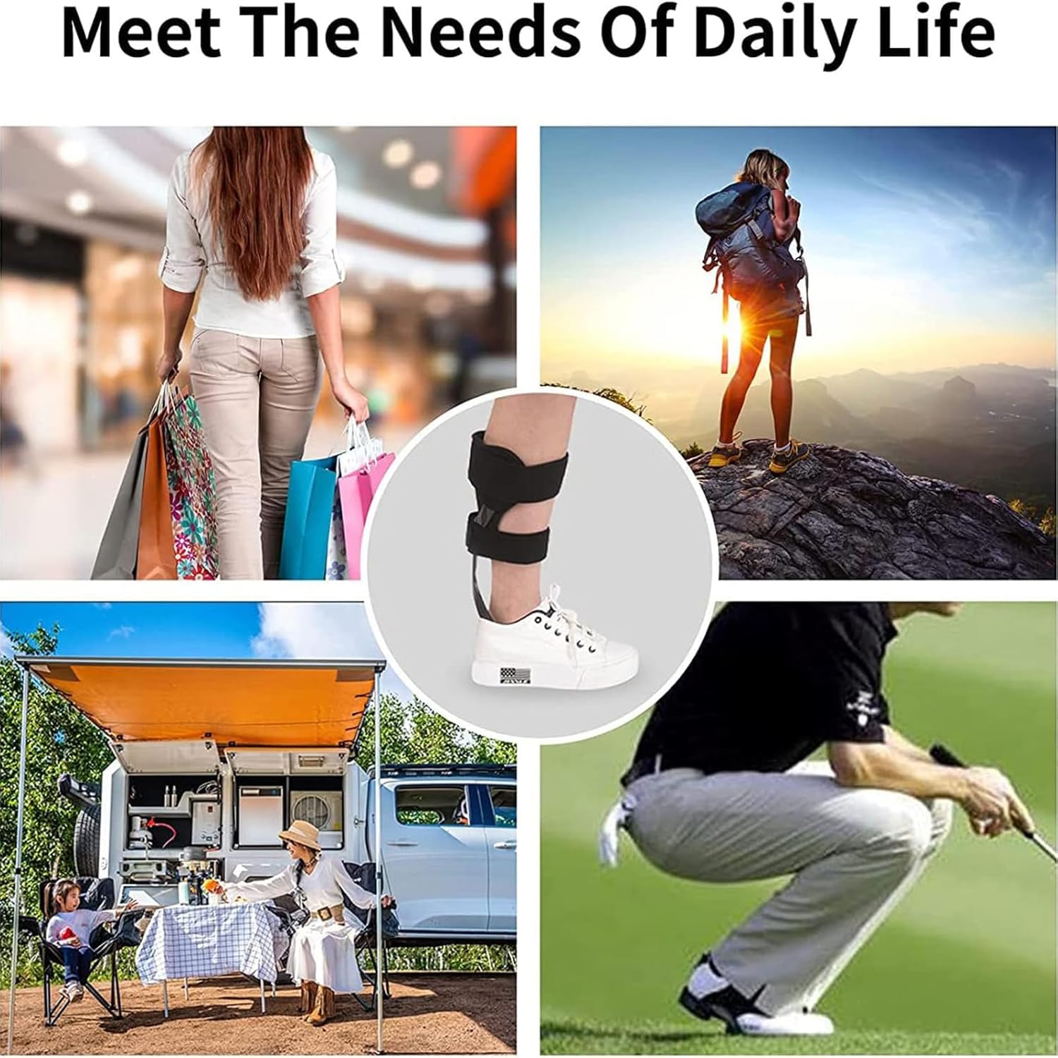 Carbon Fiber AFO Foot Drop Bracket, AFO Foot Drop Brace Ankle Foot Orthosis, for Foot Drop, Stroke, Hemiplegia, Tendon and Calf Stretching, Gait Assist Support Bracket,S,Left-L