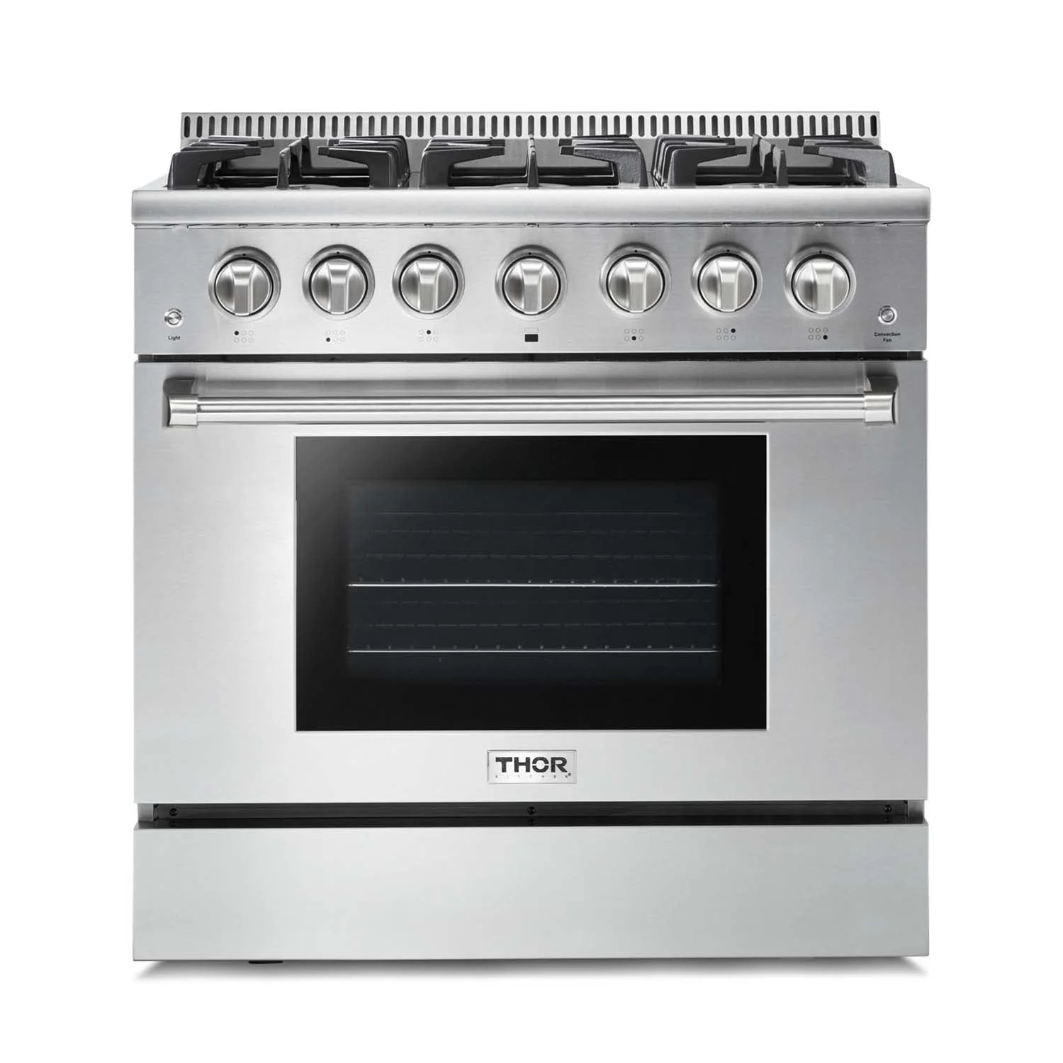 Thor Kitchen 36-Inch 5.2 Cu. Ft. Professional Propane Gas Range with in Stainless Steel (HRG3618ULP)