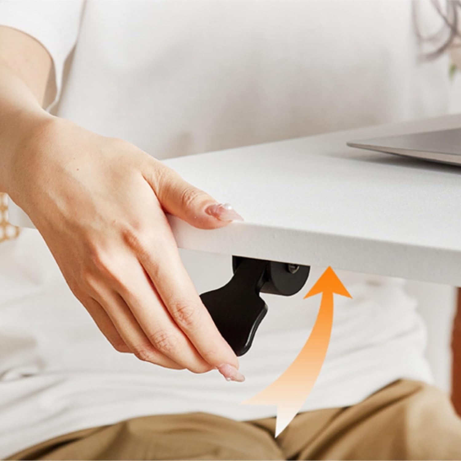 Overbed Bedside Table Side Table Height Adjustable Mobile Standing Desk Lifting Overbed Bedside Lightweight Home Hospital Use