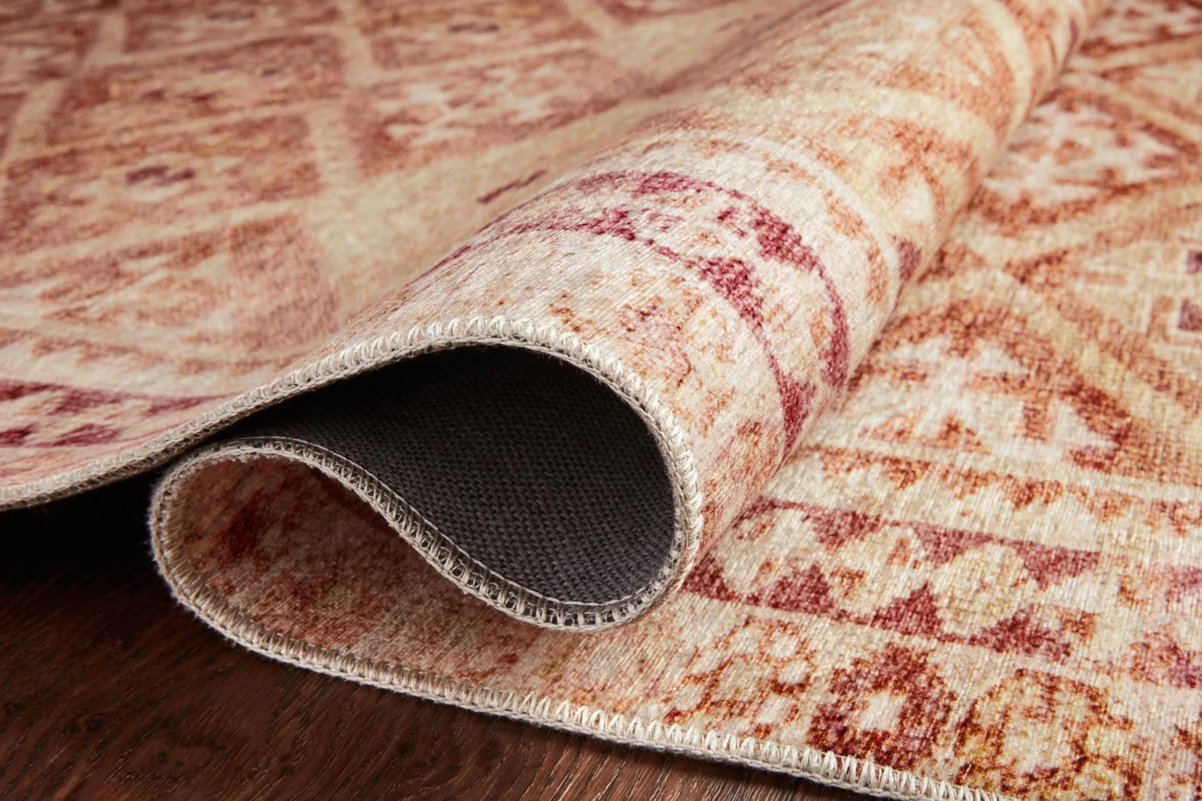 Loloi II Layla Collection - Traditional Power Loomed Rug in Natural & Spice (LAY-16)