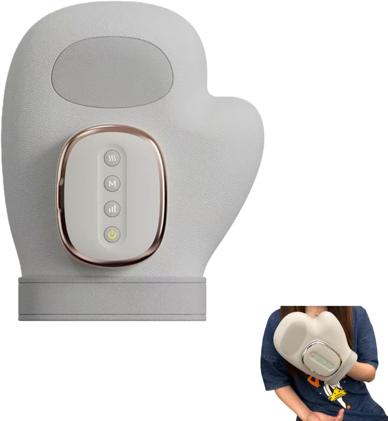 Hand Massager with Heat and Compression,Hand Massager Glove, Helps Soothe Hands Fatigue, Carpal Tunnel and Arthritis Discomfort,3 Modes, 5 Gears, Scheduled Shutdown