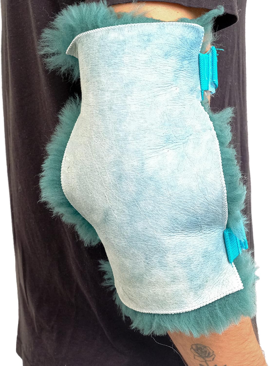 Natural Sheepskin Elbow Pads for Sore Elbows, Set of 2 | 100% Genuine Medical Grade Sheepskin Elbow Arm Pads Protectors for Pressure Relief & Bed Sores, Emerald, 11