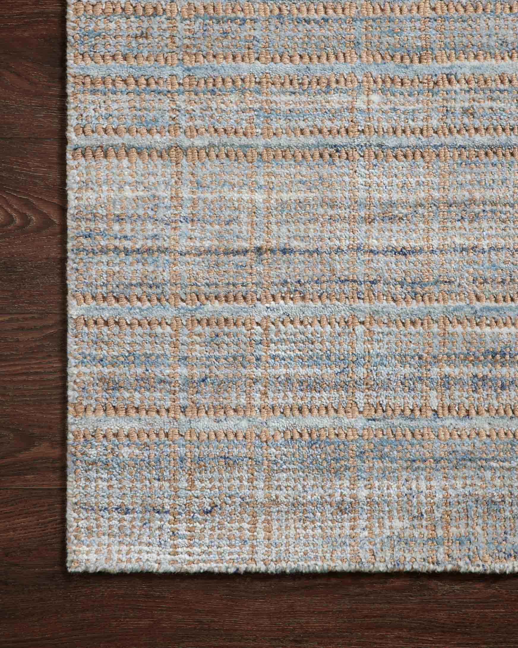 Loloi Jamie Collection - Transitional Hand Loomed Rug in Natural & Sky (JEM-01)