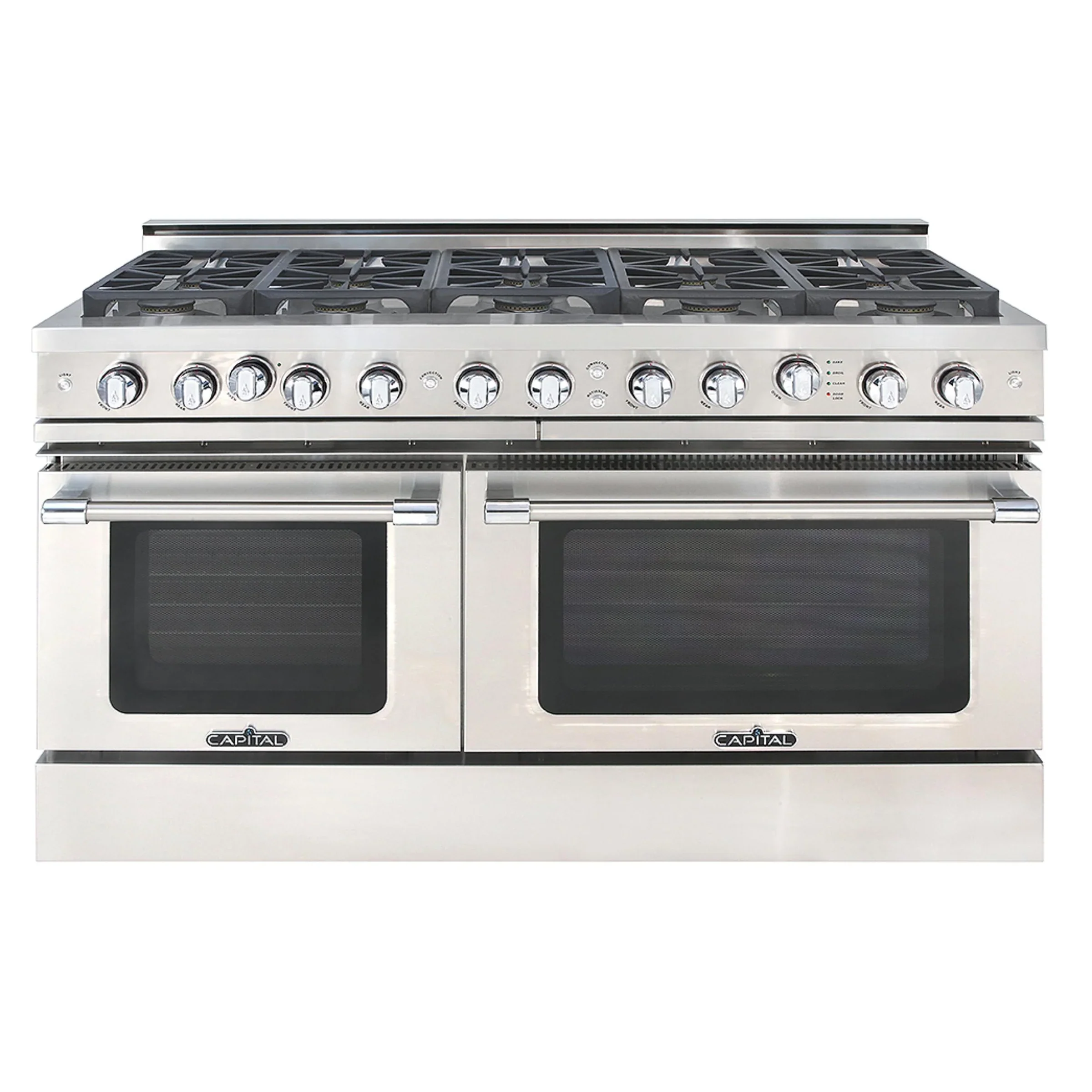 Capital 60-Inch Grand Chef Gas Range in Stainless Steel with 10 Sealed Burners (GSCR6010)