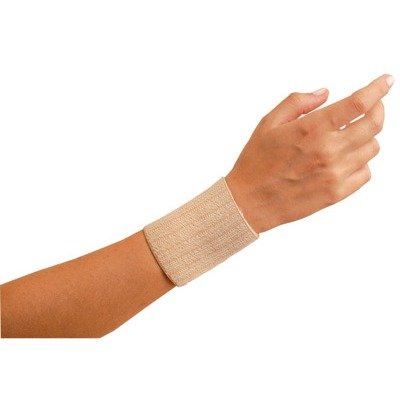 Size Beige Woven Elastic Wrist Support (24 Per Case) [Set of 24]